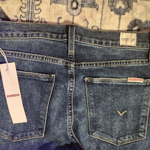 Hudson Jeans Women's Rosalie High Rise Wide Leg - Blue - Picture 4 of 5